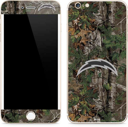 NFL Los Angeles Chargers Realtree Xtra Green Camo iPhone 6/6s Plus Skin