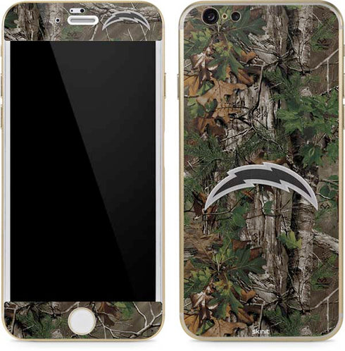 NFL Los Angeles Chargers Realtree Xtra Green Camo iPhone 6/6s Skin