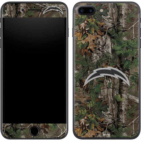 NFL Los Angeles Chargers Realtree Xtra Green Camo iPhone 7 Plus Skin