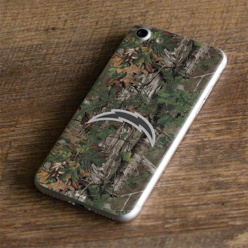 NFL Los Angeles Chargers Realtree Xtra Green Camo iPhone 7 Skin