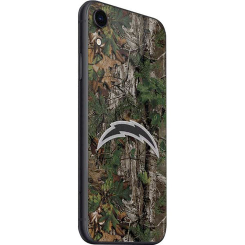 NFL Los Angeles Chargers Realtree Xtra Green Camo iPhone SE (2nd & 3rd Gen) Skin