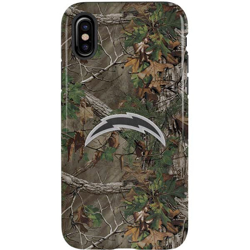 NFL Los Angeles Chargers Realtree Xtra Green Camo iPhone X Pro Case