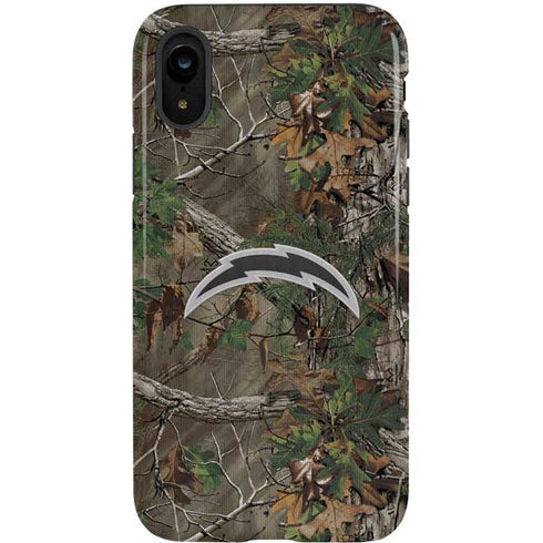 NFL Los Angeles Chargers Realtree Xtra Green Camo iPhone XR Pro Case