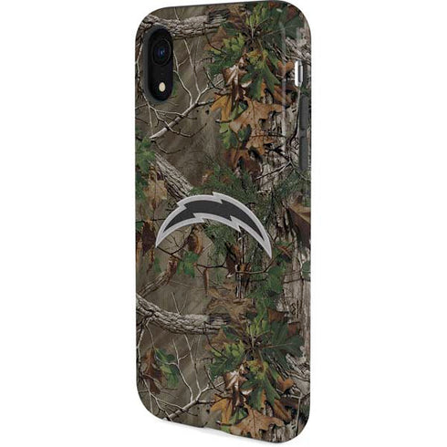 NFL Los Angeles Chargers Realtree Xtra Green Camo iPhone XR Pro Case