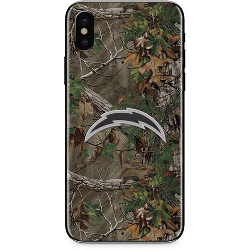 NFL Los Angeles Chargers Realtree Xtra Green Camo iPhone XS Max Skin