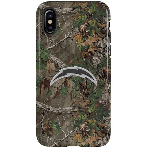 NFL Los Angeles Chargers Realtree Xtra Green Camo iPhone XS Pro Case