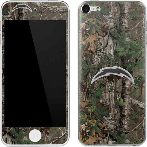 NFL Los Angeles Chargers Realtree Xtra Green Camo Apple iPod Skin