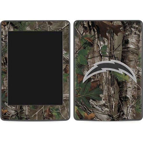 NFL Los Angeles Chargers Realtree Xtra Green Camo Amazon Kindle Skin