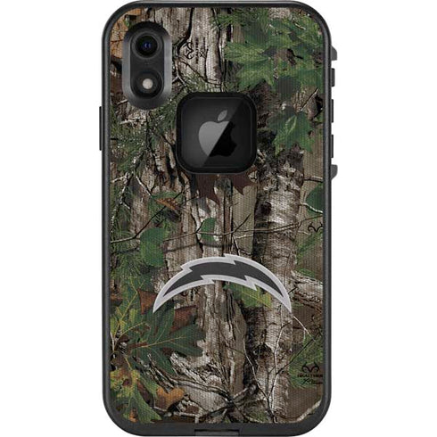 NFL Los Angeles Chargers Realtree Xtra Green Camo LifeProof Fre iPhone Skin