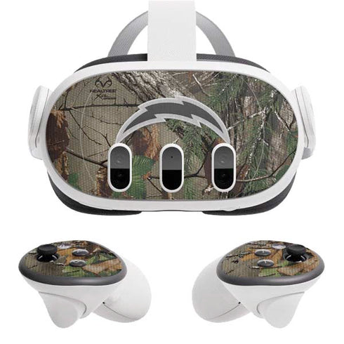 NFL Los Angeles Chargers Realtree Xtra Green Camo Meta Quest 3 Skin