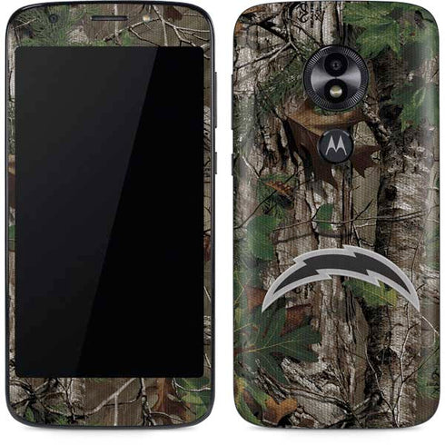 NFL Los Angeles Chargers Realtree Xtra Green Camo Moto E5 Play Skin