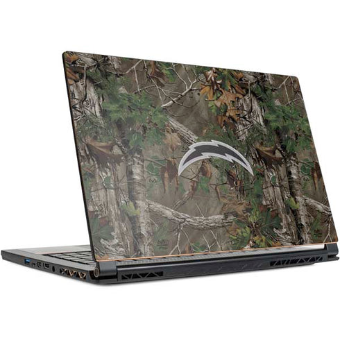 NFL Los Angeles Chargers Realtree Xtra Green Camo MSI GS65 Stealth Laptop Skin