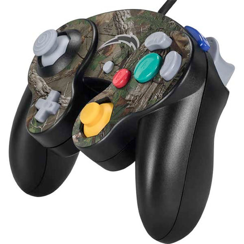 NFL Los Angeles Chargers Realtree Xtra Green Camo Nintendo GameCube Controller Skin