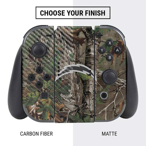 NFL Los Angeles Chargers Realtree Xtra Green Camo Nintendo Switch Bundle Skin
