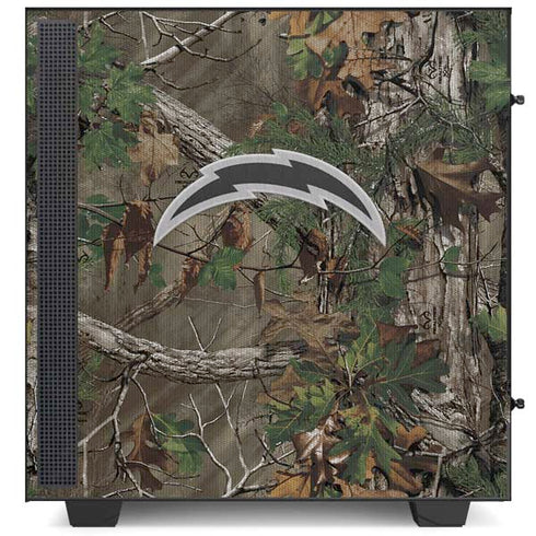 NFL Los Angeles Chargers Realtree Xtra Green Camo NZXT H510 Compact ATX Mid-Tower Case Skin