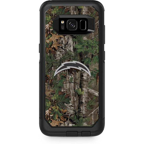 NFL Los Angeles Chargers Realtree Xtra Green Camo Otterbox Commuter Galaxy Skin