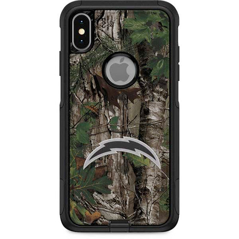 NFL Los Angeles Chargers Realtree Xtra Green Camo Otterbox Commuter iPhone Skin