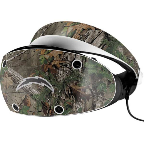 NFL Los Angeles Chargers Realtree Xtra Green Camo PlayStation VR2 Skin