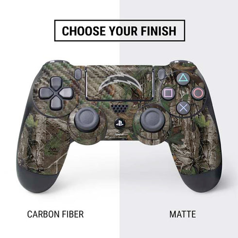 NFL Los Angeles Chargers Realtree Xtra Green Camo PS4 Controller Skin