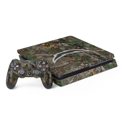 NFL Los Angeles Chargers Realtree Xtra Green Camo PS4 Slim Bundle Skin