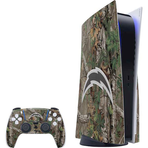 NFL Los Angeles Chargers Realtree Xtra Green Camo PS5 Bundle Skin
