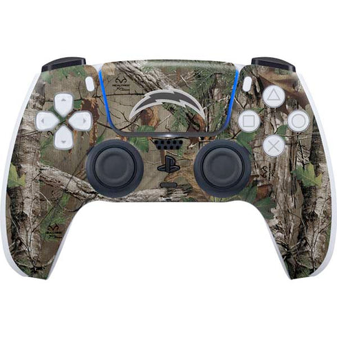 NFL Los Angeles Chargers Realtree Xtra Green Camo PS5 Controller Skin