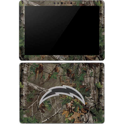 NFL Los Angeles Chargers Realtree Xtra Green Camo Surface Go Skin