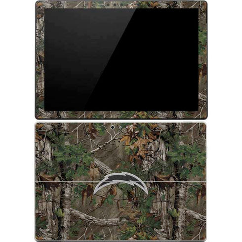 NFL Los Angeles Chargers Realtree Xtra Green Camo Surface Pro 4 Skin