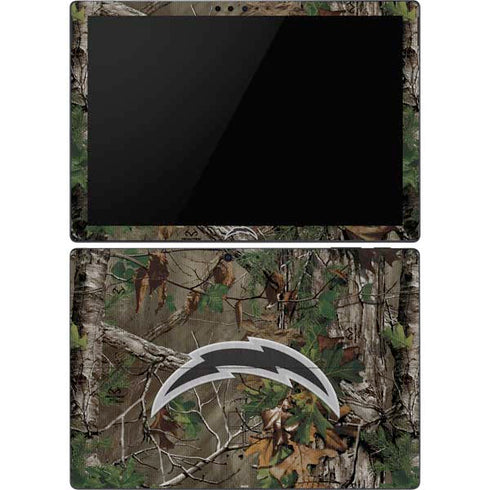 NFL Los Angeles Chargers Realtree Xtra Green Camo Surface Pro 6 Skin