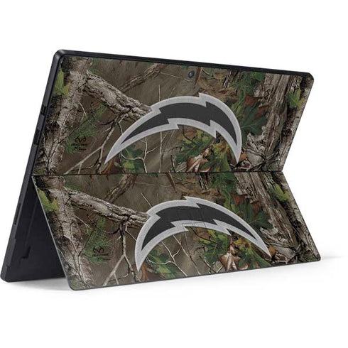 NFL Los Angeles Chargers Realtree Xtra Green Camo Surface Pro 7 Skin