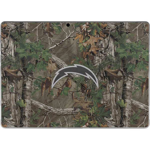 NFL Los Angeles Chargers Realtree Xtra Green Camo Surface Pro 9 Skin