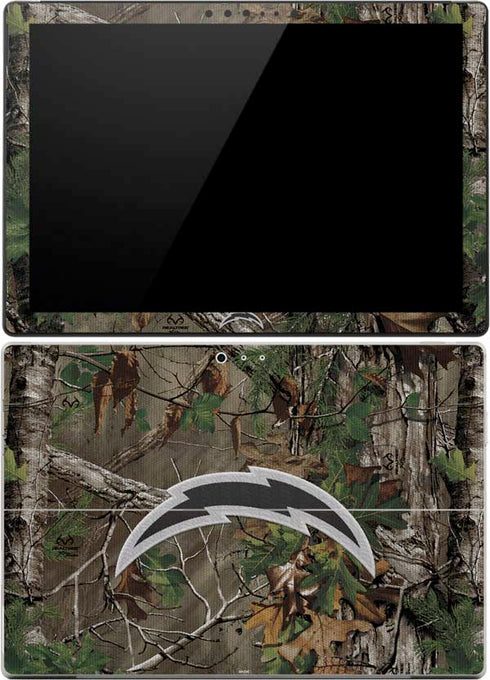 NFL Los Angeles Chargers Realtree Xtra Green Camo Surface Pro (2017) Skin
