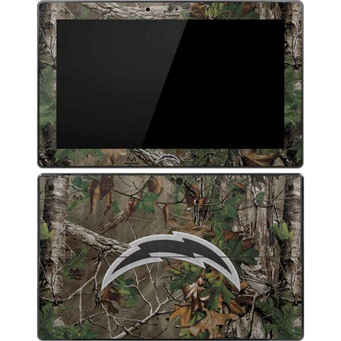 NFL Los Angeles Chargers Realtree Xtra Green Camo Surface Pro Tablet Skin