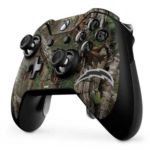 NFL Los Angeles Chargers Realtree Xtra Green Camo Xbox One Elite Controller Skin