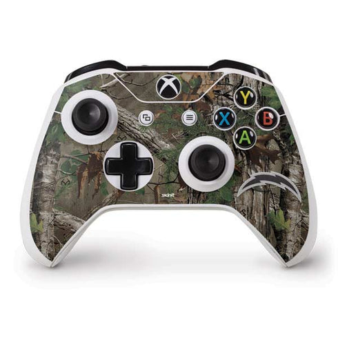 NFL Los Angeles Chargers Realtree Xtra Green Camo Xbox One S Controller Skin