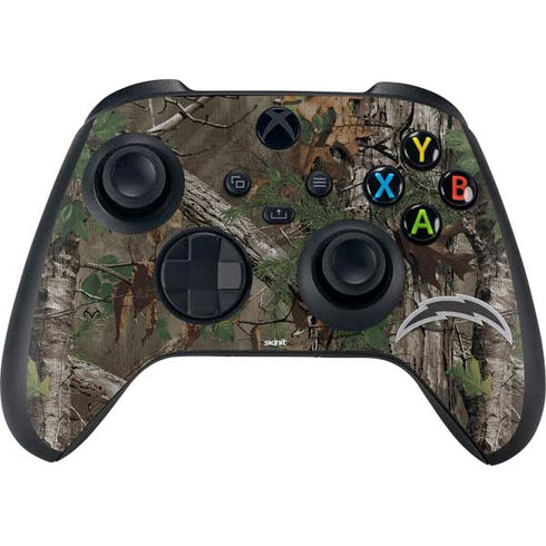 NFL Los Angeles Chargers Realtree Xtra Green Camo Xbox Series X Bundle Skin