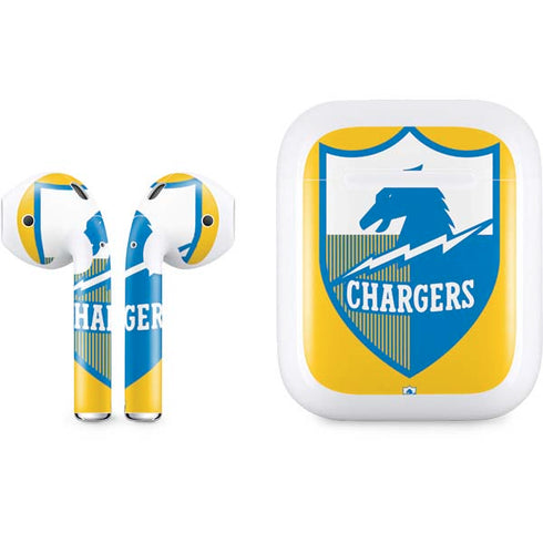 NFL Los Angeles Chargers Retro Logo Apple AirPods Skin