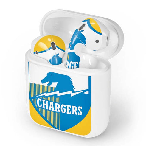 NFL Los Angeles Chargers Retro Logo Apple AirPods Skin
