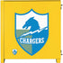 NFL Los Angeles Chargers Retro Logo Corsair 4000D Tempered Glass Mid-Tower ATX Case Skin