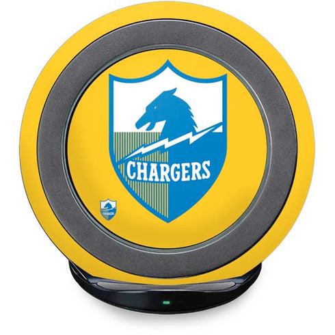 NFL Los Angeles Chargers Retro Logo Fast Charge Wireless Charging Stand Skin