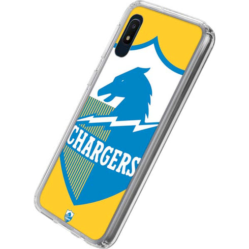 NFL Los Angeles Chargers Retro Logo Galaxy A10e Clear Case