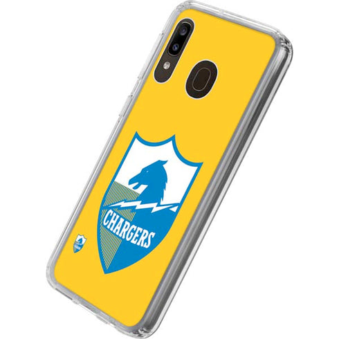 NFL Los Angeles Chargers Retro Logo Galaxy A20 Clear Case
