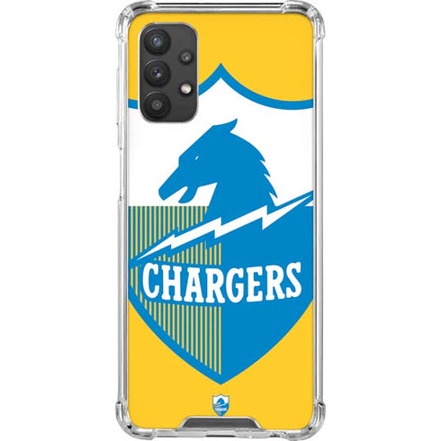 NFL Los Angeles Chargers Retro Logo Galaxy A32 5G Clear Case