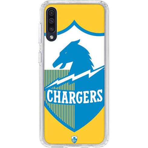 NFL Los Angeles Chargers Retro Logo Galaxy A50 Clear Case