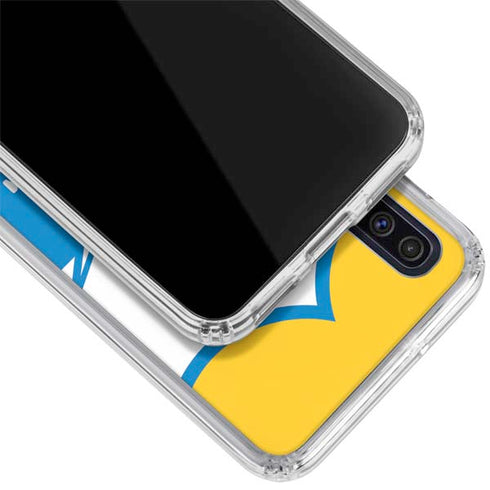 NFL Los Angeles Chargers Retro Logo Galaxy A50 Clear Case