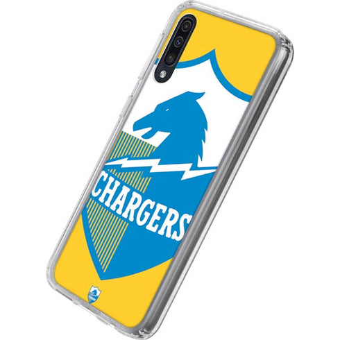 NFL Los Angeles Chargers Retro Logo Galaxy A50 Clear Case