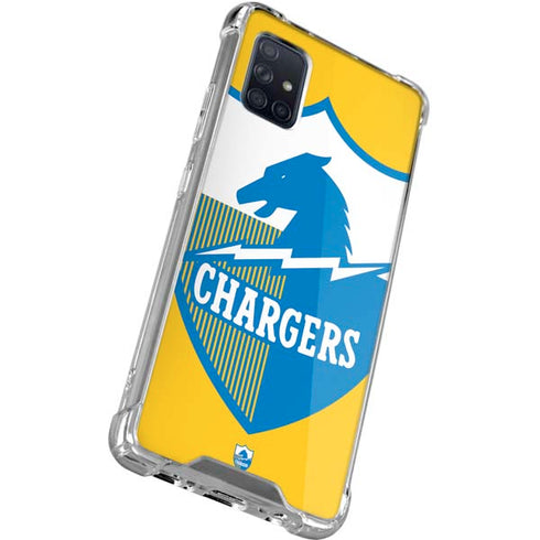 NFL Los Angeles Chargers Retro Logo Galaxy A51 5G Clear Case