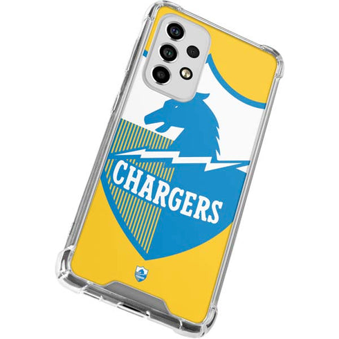 NFL Los Angeles Chargers Retro Logo Galaxy A53 5G Clear Case