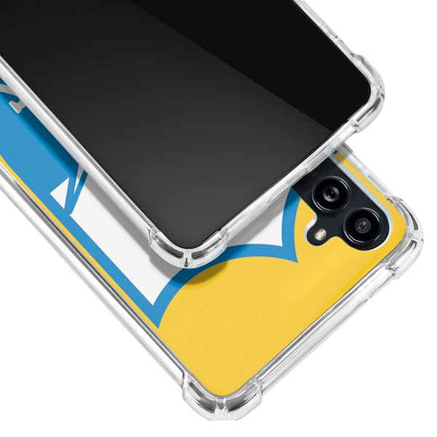 NFL Los Angeles Chargers Retro Logo Galaxy A54 5G Clear Case