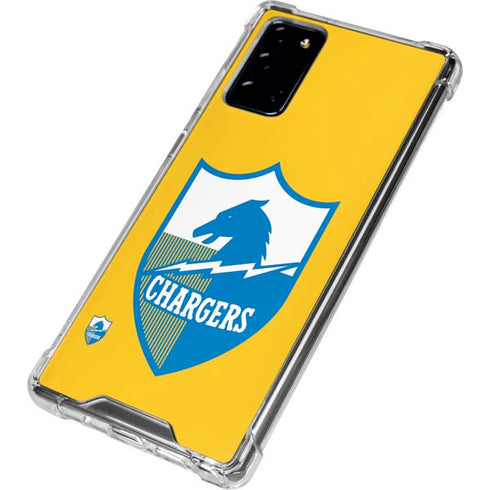 NFL Los Angeles Chargers Retro Logo Galaxy Note20 5G Clear Case